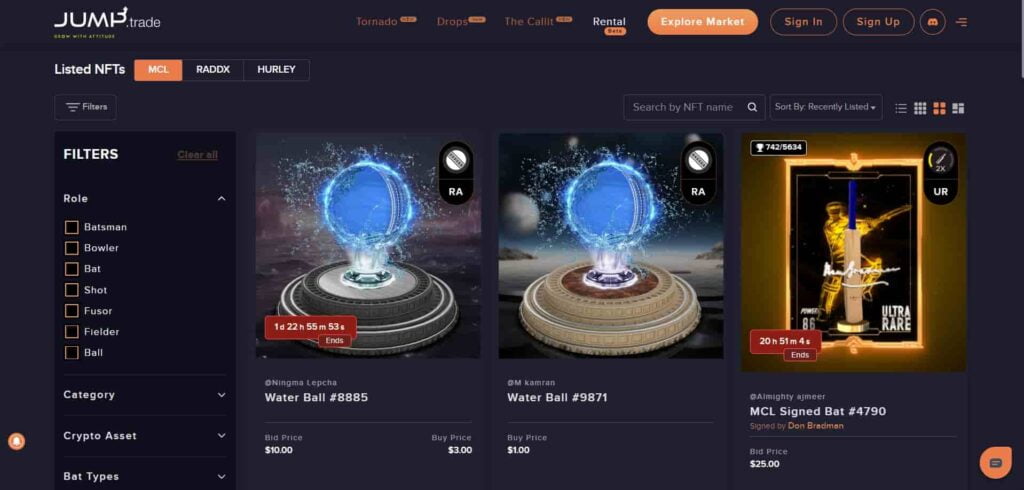 Jump.trade NFT Dapps