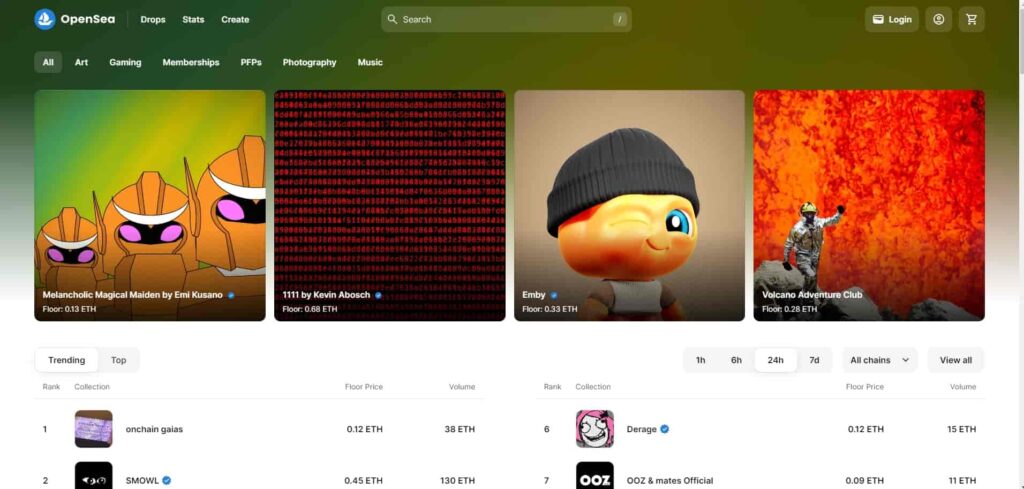 OpenSea NFT Dapps